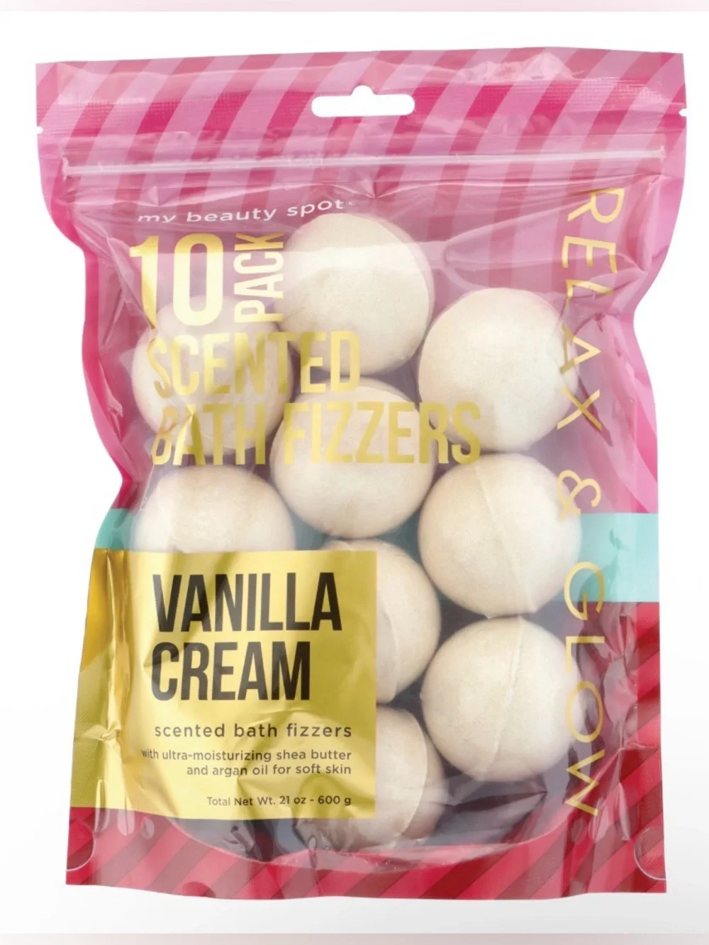 *BUY NOW* My Beauty Spot Vanilla Cream Scented Bath Fizzers - 10 ct